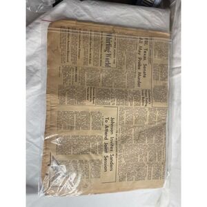 Historic Marietta Daily Journal Newspaper November 28 1963 LBJ JFK Assassination